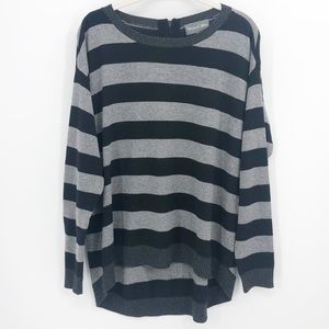 MICHAEL STARS Striped Wool Cashmere Sweater M/L